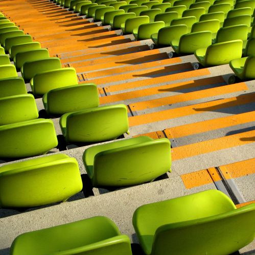 Stoeltjes van het Olympiastadion