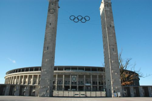 Buitenkant van het Olympiastadion