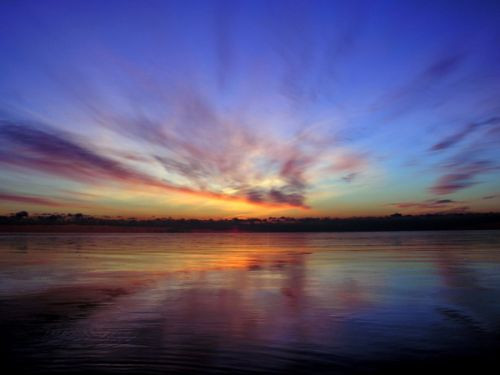 Zonsondergang over het Ontariomeer