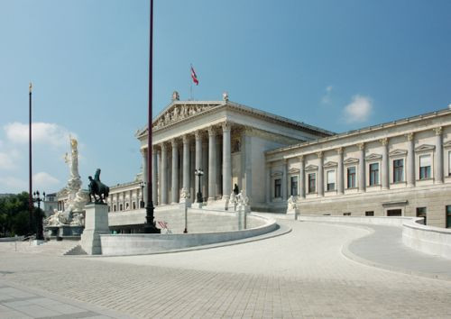 Plein voor het Oostenrijks Parlement
