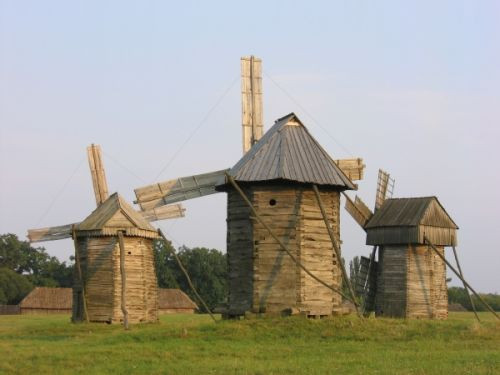 Houten windmolens