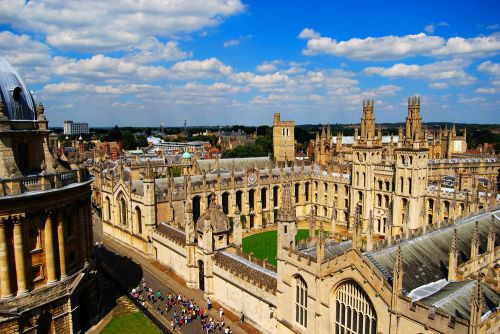 Luchtbeeld op Oxford