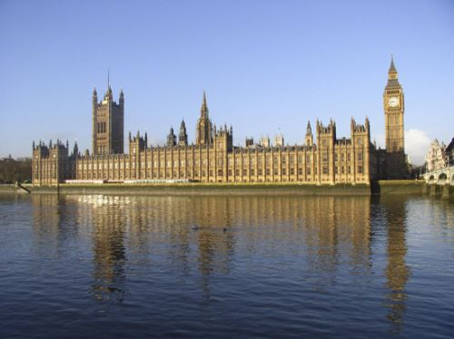 Totaalbeeld van het Palace of Westminster