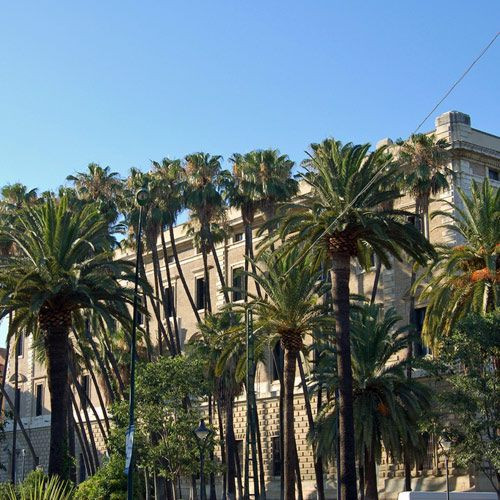 Zijkant van het Palacio de la Aduana