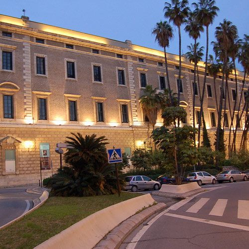 Schemering rond het Palacio de la Aduana