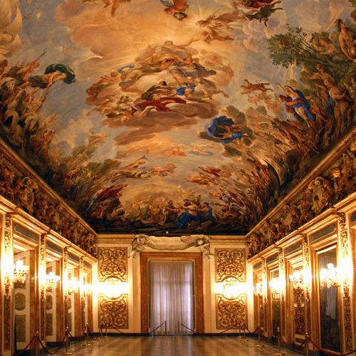 Binnen in het Palazzo Medici-Riccardi