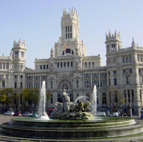 Fonteinen op de Plaza de Cibeles