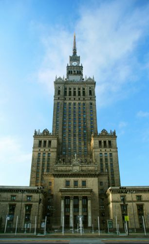 Het cultuur- en wetenschapspaleis van Warschau