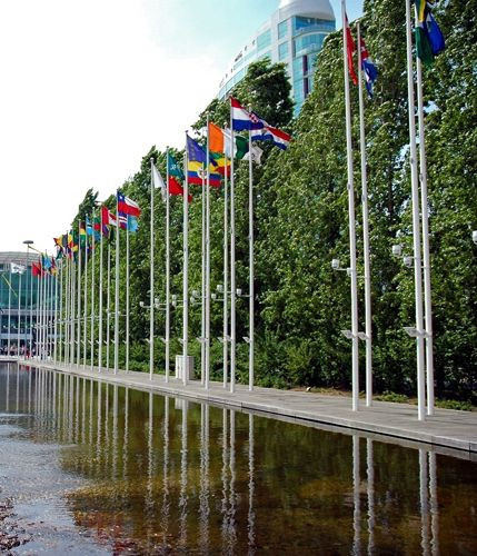 Vlaggen in het Parque das Nações