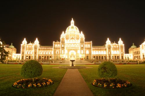 Verlicht Parlementsgebouw