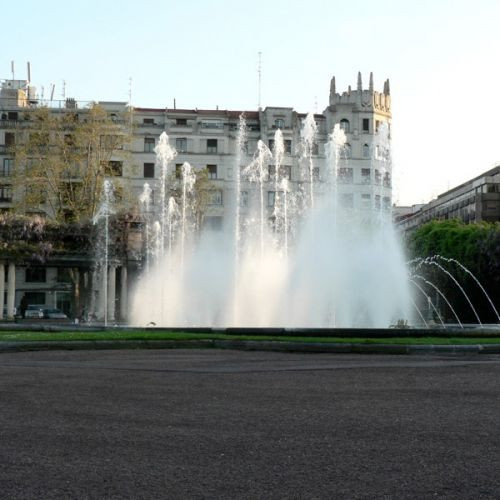 Fonteinen in het Parque de Doña Casilda