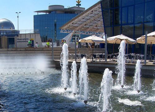 Fontein in het Parque de las Ciencias