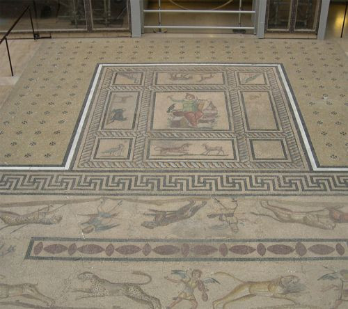 Mozaïekvloer in het Pergamonmuseum
