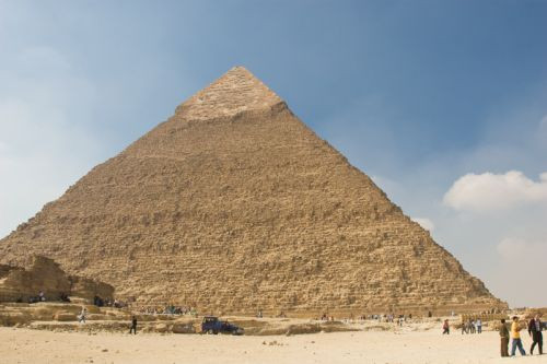 Totaalbeeld van de Piramide van Chefren