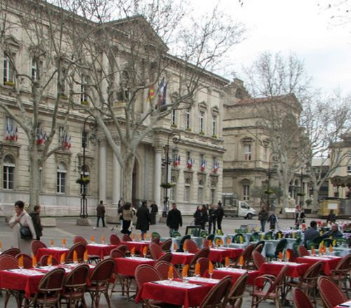 Terras op de Plase de l'Horloge