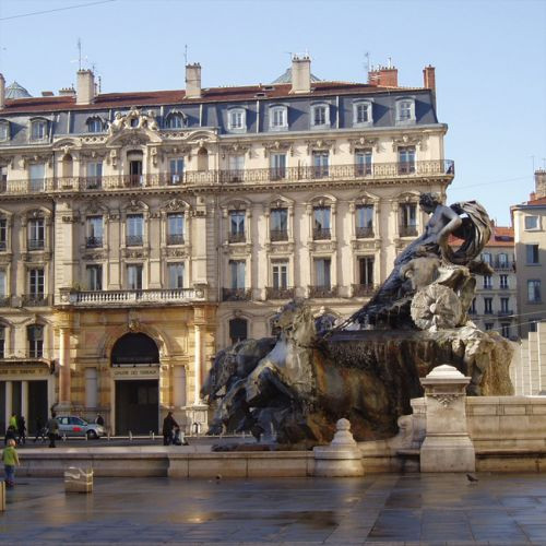 Beeld op de Place des Terraux