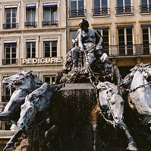 Fontein op de Place des Terraux