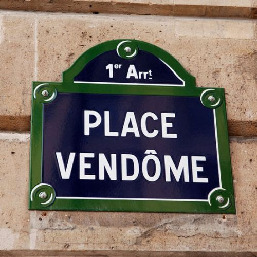 Bordje van de Place Vendôme