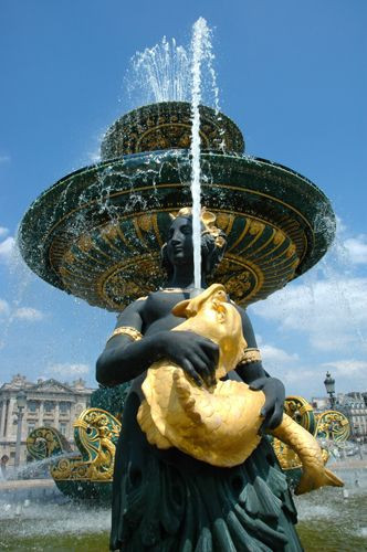 Fontein op de Place de la Concorde