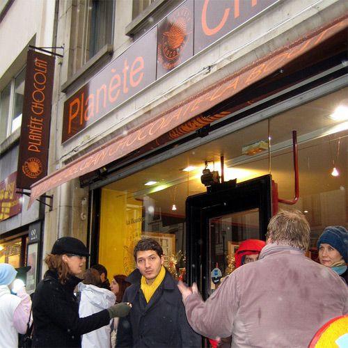 Bezoekers van Planète Chocolat