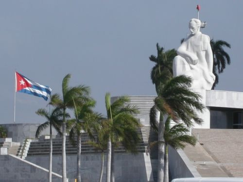 Beeld op de Plaza de la Revolución