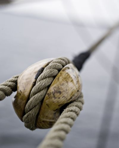 Detail aan het Polly Woodside Maritime Museum