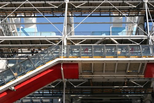Trap aan het Centre Pompidou
