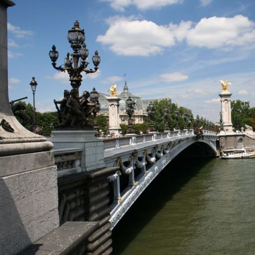 Zijkant van de Pont Alexandre III