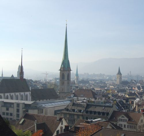 Zicht op de Predigerkirche