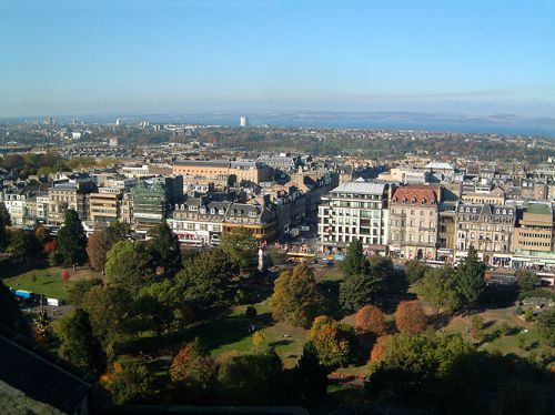 Beeld van de Princes Street Gardens