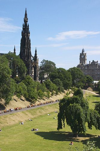 Beeld van de Princes Street Gardens