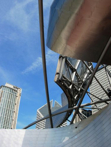 Detail van het Pritzker Pavillion