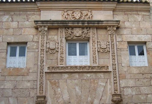 Detail van in het Pueblo Español