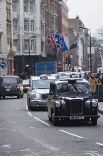 Taxi's op Regent Street