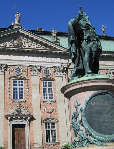 Standbeeld voor het Riddarhuset