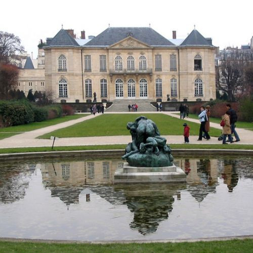 Aan het Musée Rodin