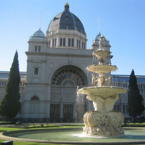 Fontein voor de Royal Exhibition Building