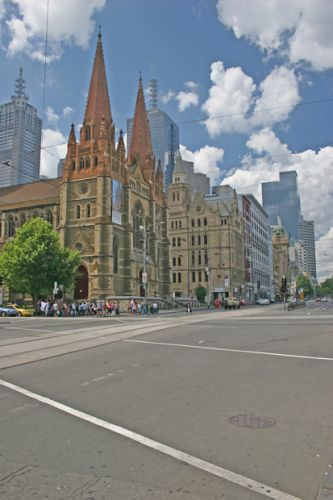 Straatbeeld aan Saint Paul’s Cathedral