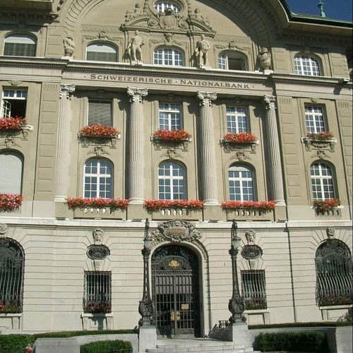 Gevel van het Museum der Schweizerische Nationalbank