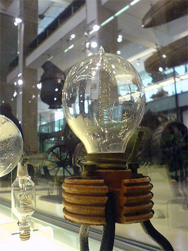 Gloeilamp in het Science Museum