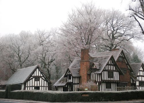 Selly Manor in de winter