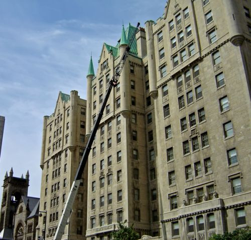 Gebouw langs Sherbrooke Street