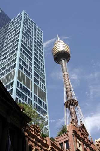 Totaalbeeld van de Sydney Tower