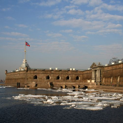 Rivier in Sint-Petersburg
