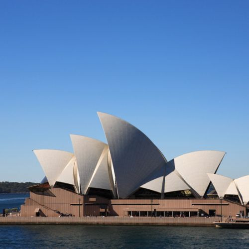 Totaalbeeld van het Sydney Opera House