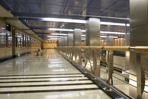 Wachtzaal in de metro