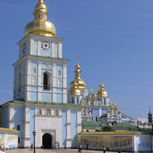 Zicht op de Sint-Michielskathedraal