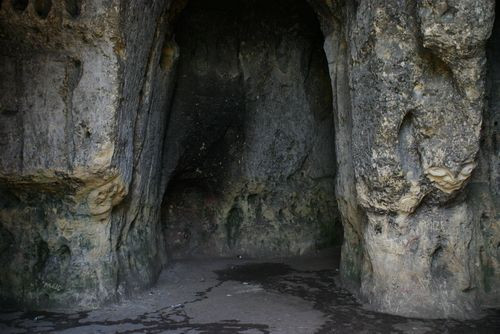 Binnen in de Sint Pietersberg-grotten