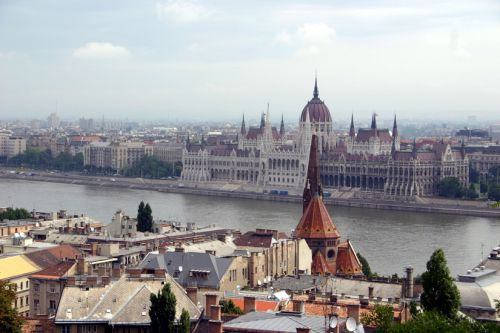Vergezicht op het Parlementsgebouw