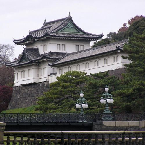 Zicht op het Meiji-heiligdom